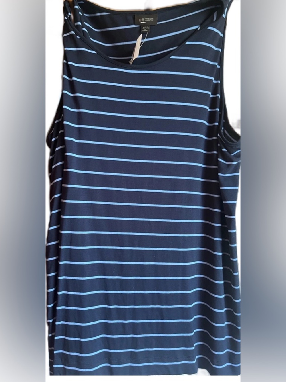 J Jill - Navy and Blue striped tank. NWT